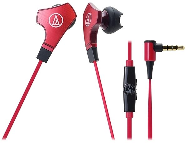 Audio-Technica ATH-CHX7iS Earphones, Red