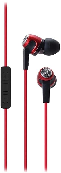 Audio-Technica ATH-CK323i In-Ear Headphones, Red