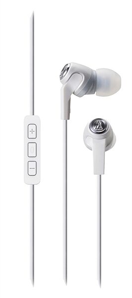 Audio-Technica ATH-CK323i In-Ear Headphones, White
