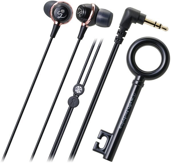 Audio-Technica ATHCKF500 In-Ear Headphones, Black