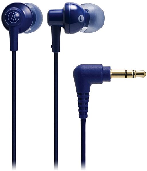 Audio-Technica ATHCKL200 In-Ear Headphones, Blue
