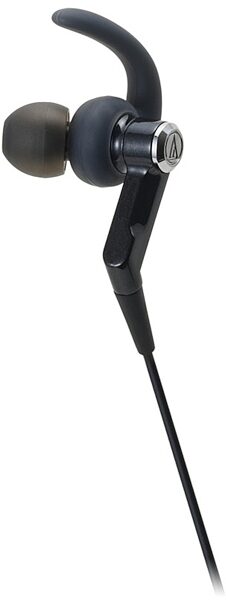 Audio-Technica ATH-CKP500 SonicSport In-Ear Headphones, Black - Angle