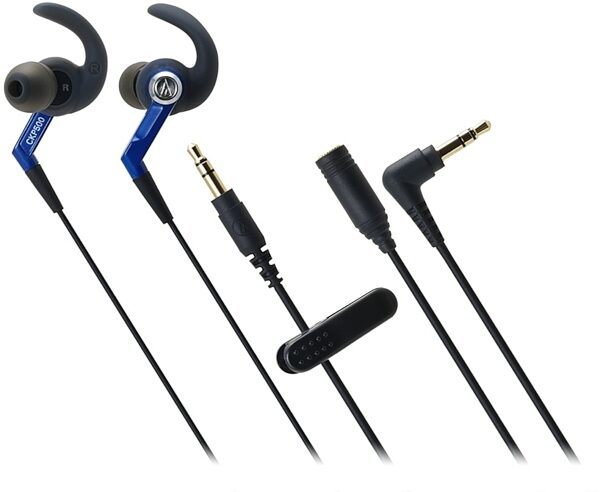 Audio-Technica ATH-CKP500 SonicSport In-Ear Headphones, Blue