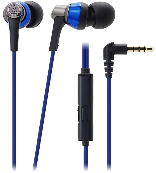 Audio-Technica ATH-CKR3IS In-Ear Headphones, Blue