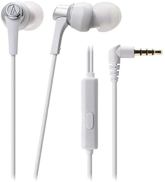 Audio-Technica ATH-CKR3IS In-Ear Headphones, White