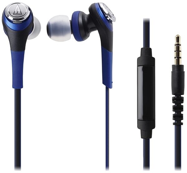 Audio Technica ATH-CKS550IS In-Ear Headphones, Blue