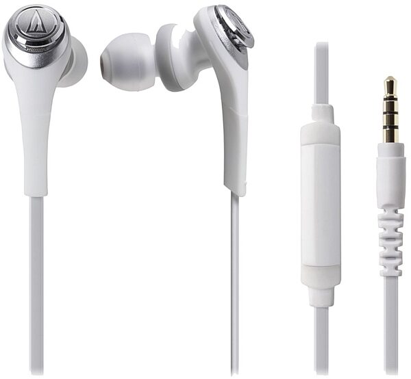 Audio Technica ATH-CKS550IS In-Ear Headphones, White