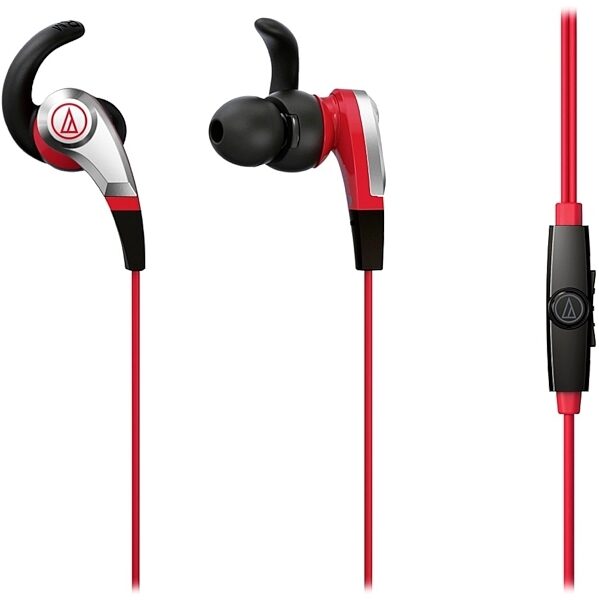 Audio-Technica ATH-CKX5iS In-Ear Headphones, Red