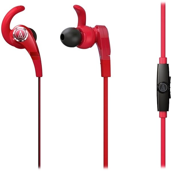 Audio-Technica ATH-CKX7iS SonicFuel In-Ear Headphones, Red