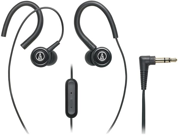 Audio-Technica ATH-COR150iS SonicSport In-Ear Headphones, Black View
