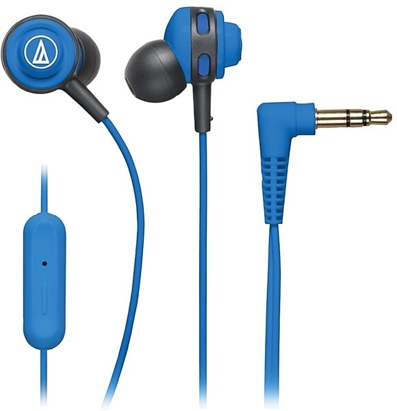 Audio-Technica ATH-COR150iS SonicSport In-Ear Headphones, Blue