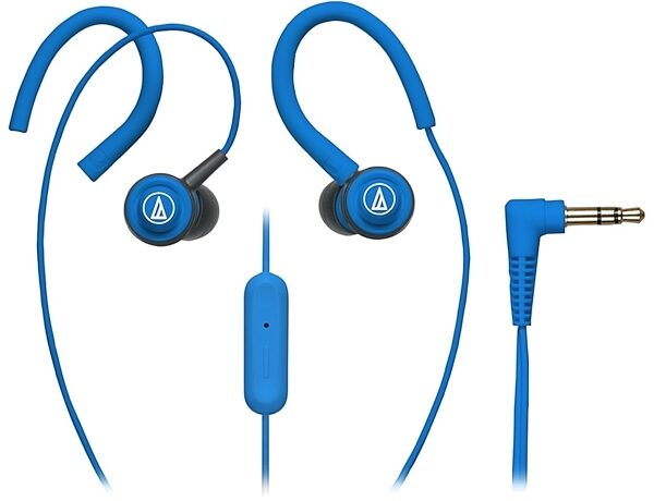 Audio-Technica ATH-COR150iS SonicSport In-Ear Headphones, Blue View