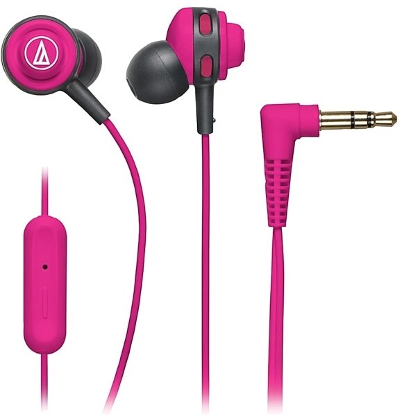 Audio-Technica ATH-COR150iS SonicSport In-Ear Headphones, Pink