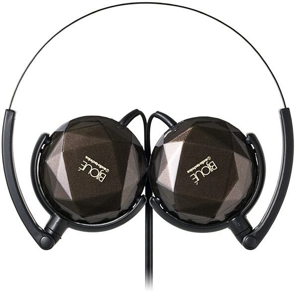 Audio-Technica ATH-FW33 FashionFidelity BIJOUE Headphones, Brown Folded