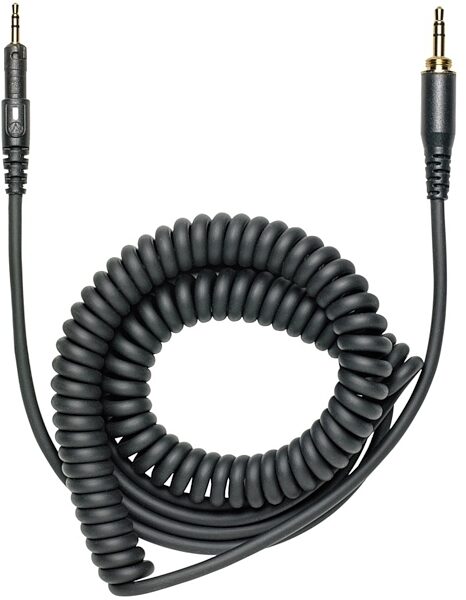 Audio-Technica HP-CC Coiled Headphone Cable, Black, Main