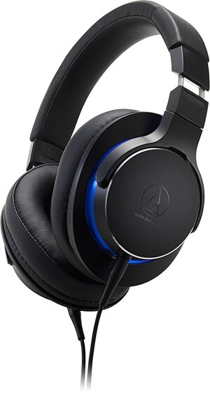 Audio-Technica ATH-MSR7b Over-Ear High-Resolution Headphones, Black, Action Position Back