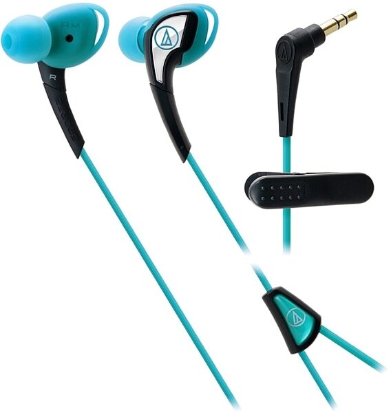 Audio-Technica ATH-SPORT2 SonicSport In-Ear Headphones, Blue