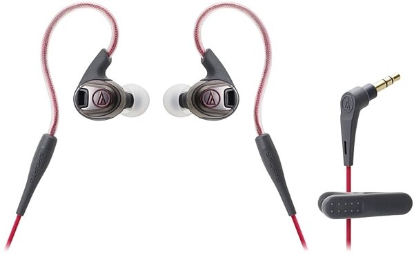 Audio-Technica ATH-SPORT In-Ear Headphones, Red