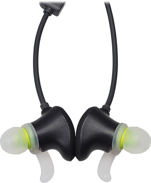 Audio-Technica ATH-SPORT60BT Wireless In-Ear Headphones, Black, Action Position Back