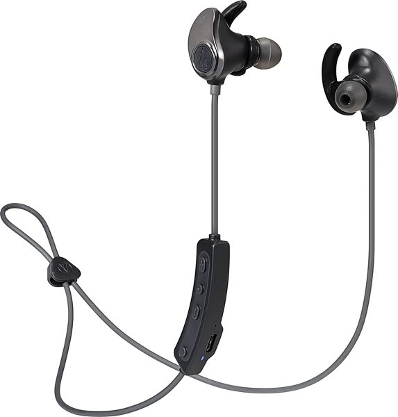 Audio-Technica ATH-SPORT90BT Wireless Bluetooth In-Ear Headphones, Action Position Back