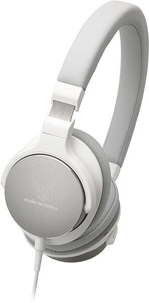 Audio-Technica ATH-SR5 On-Ear Headphones, White Angle