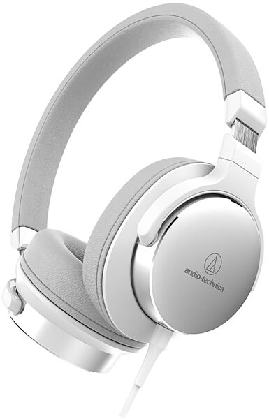 Audio-Technica ATH-SR5 On-Ear Headphones, White
