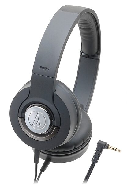 Audio-Technica ATH-WS33X Solid Bass Portable Headphones, Black