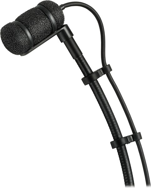 Audio-Technica ATM350GL Cardioid Condenser Instrument Microphone with Guitar Mounting System, With 9&quot; Gooseneck, Action Position Back