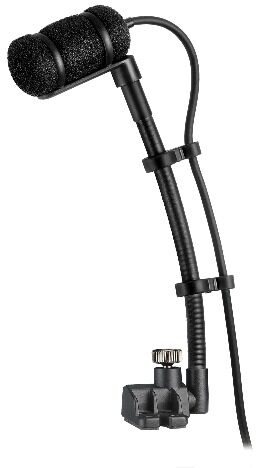 Audio-Technica ATM350S Cardioid Condenser Instrument Microphone with Surface Mounting System, USED, Blemished, Main