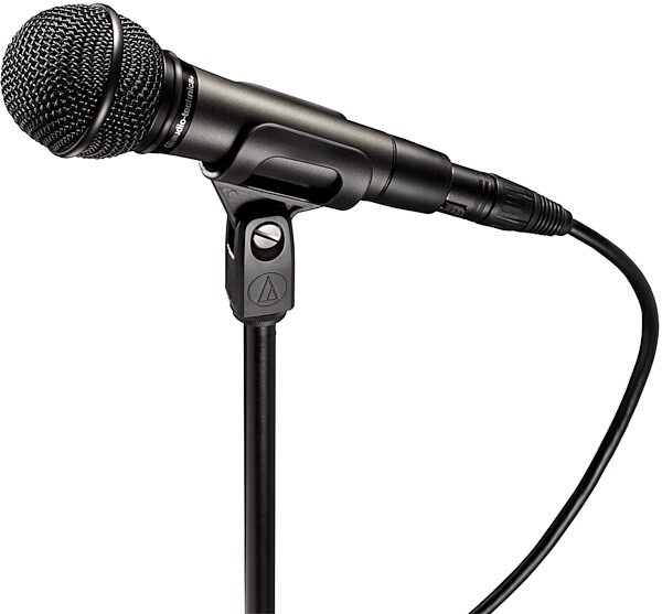 Audio-Technica ATM510 Dynamic Cardioid Handheld Microphone, New, On a Stand