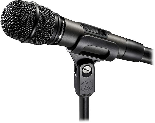 Audio-Technica AT-M610a/S Hypercardioid Dynamic Handheld Microphone with Switch, New, Action Position Back