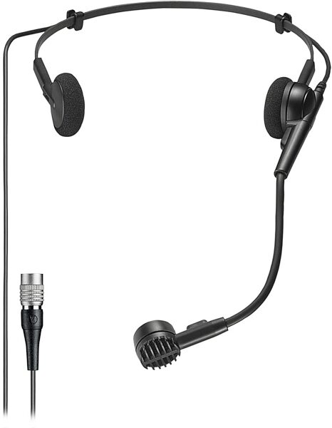 Audio-Technica ATM75cW Cardioid Condenser Headworn Microphone, With Locking 4-pin Connector, Main