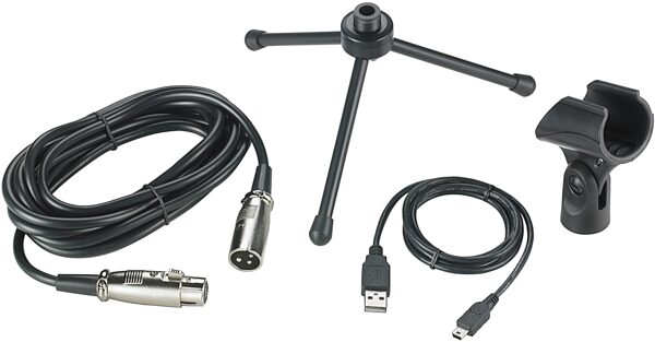 Audio-Technica ATR2100 USB and XLR Dynamic Microphone, Accessories Included