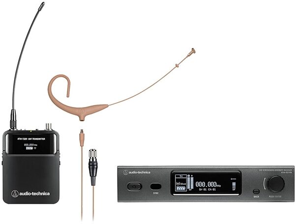 Audio-Technica ATW-3211N894X 3000 Series Wireless Headworn Microphone System (Network-Enabled), Main
