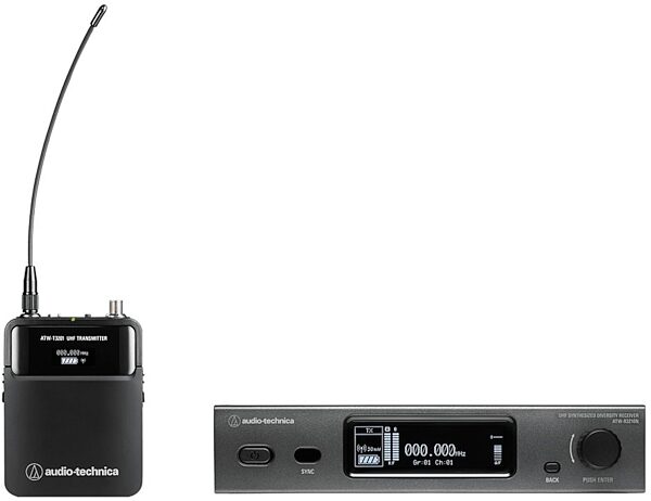 Audio-Technica ATW-3211N 3000 Series Wireless Bodypack System (Network-Enabled), Band DE2: 470.125 to 529.975 MHz, Main