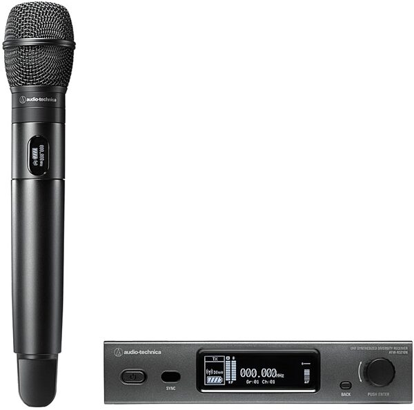 Audio-Technica ATW-3212NC710 3000 Series Wireless Handheld Microphone System (Network-Enabled), Band DE2 (470.125 - 529.975 MHz), Main