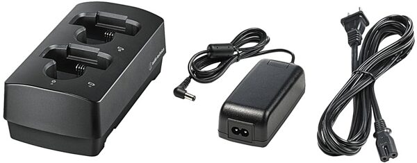 Audio-Technica ATW-CHG3AD Two-Bay Charging Station with AC Adapter (3000 Series), USED, Warehouse Resealed, Main