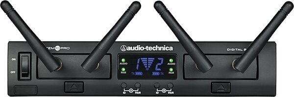 Audio-Technica ATW-1311/L Digital Dual Wireless Lavalier Microphone System, New, Action Position Back