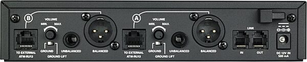Audio-Technica ATW-RC13 System 10 Pro Rack-mount Receiver Chassis, New, Action Position Back