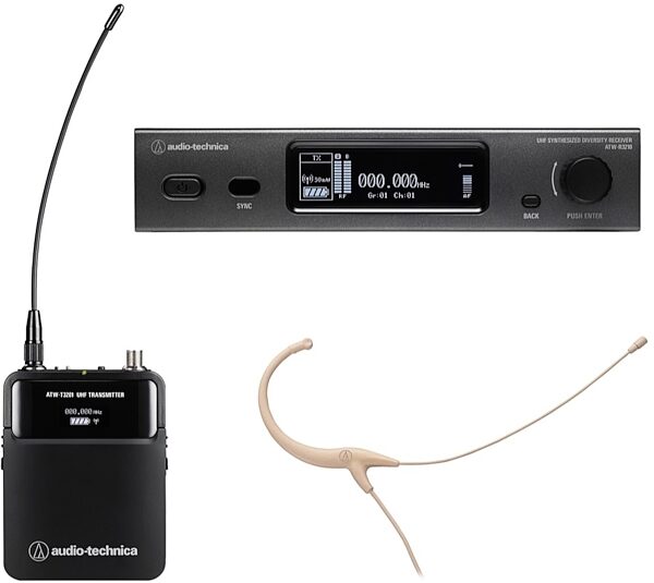 Audio-Technica ATW-3211/892 Fourth-Generation 3000 Series Wireless Headset Microphone System, Main
