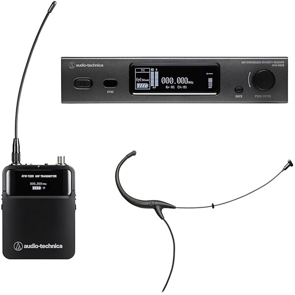 Audio-Technica ATW-3211/894 Fourth-Generation 3000 Series Headset Wireless Microphone System, Main