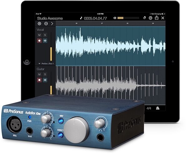 PreSonus AudioBox iOne USB iPad Recording System, View