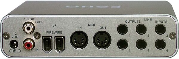 Echo AudioFire4 6-Channel Portable FireWire Audio Interface, Rear