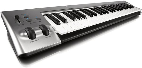 M-Audio KeyStudio USB Keyboard Controller with Pro Tools SE Software, 49-Key, Angle