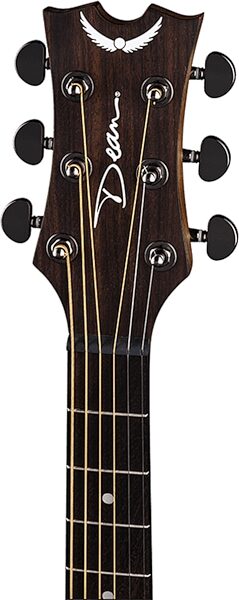 Dean AXS Parlor Acoustic Guitar, Action Position Back