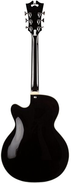 D'Angelico EX-175 Hollowbody Electric Guitar (with Case), Black - Back