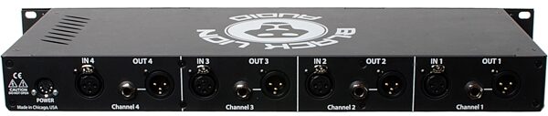 Black Lion Audio B12A Quad 4-Channel Microphone Preamplifier, New, Action Position Back