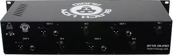 Black Lion Audio B173 Quad 4-Channel Microphone Preamplifier, New, Action Position Back