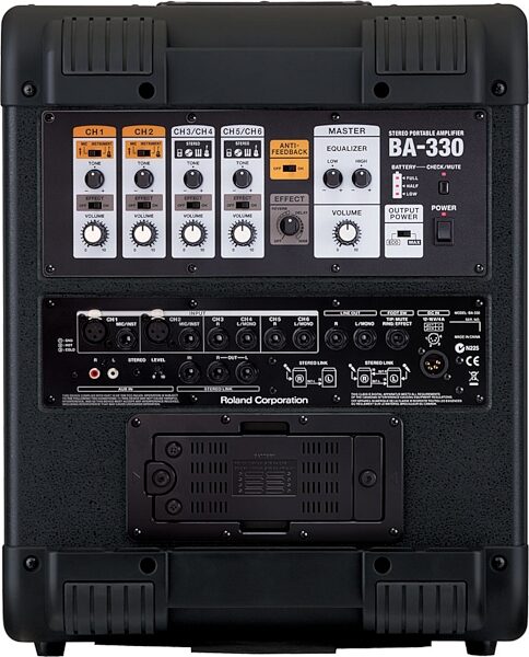 Roland BA-330 Stereo Portable Amplifier, Blemished, Back