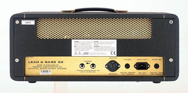 Marshall 2061X Handwired Guitar Amplifier Head (20 Watts), Rear